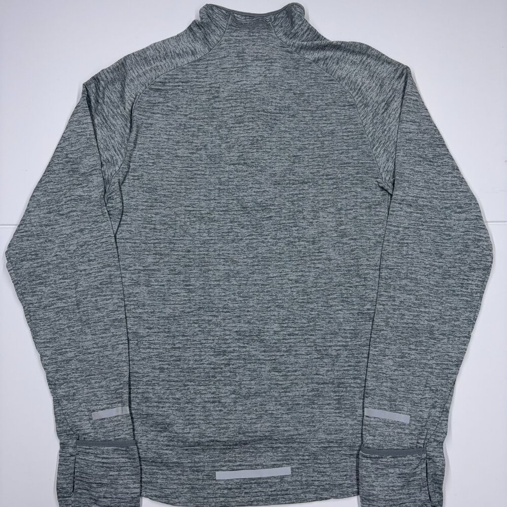 Nike Men's Sweatershirt Half Zip Running Dri Fit Thumb Hole Gray - Size Small - Picture 5 of 11